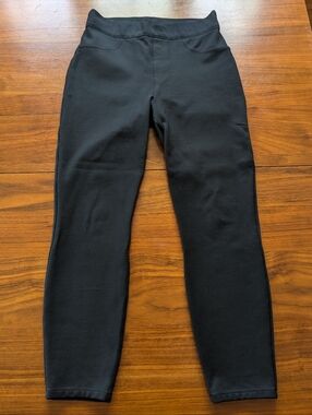 SPANX Black Ponte Slim Straight Pant | Medium